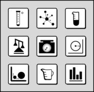 Science-Chemistry-Mathematics Icons