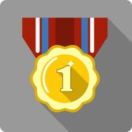 Vector Medal with Ribbon