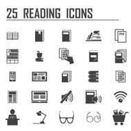 25 reading icons