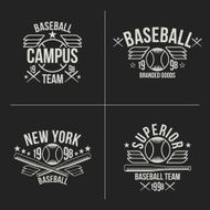 Baseball team emblems