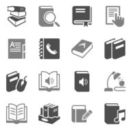 Book Icons Gray