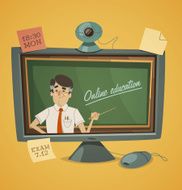 Online education Vector illustration N2
