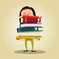 Busy Librarian Woman N2