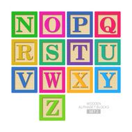 Wooden Alphabet Blocks N4