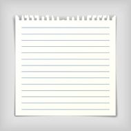 Note paper sheet with lines N4