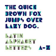 Geometric shapes alphabet letters Retro font Latin le N2