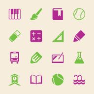 School Icons Set 2 - Color Series
