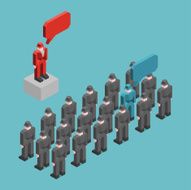Isometric businessmans to conference N2