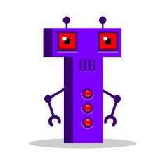 Letter T monster Vector illustration