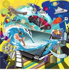 surfing in cyberspace
