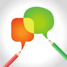 pencils and Speech Bubble N2