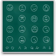 Chalkboard emoticons