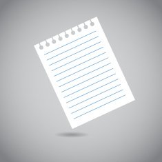 Note paper icon isolated on white background