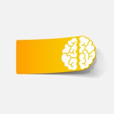 realistic design element brain N68