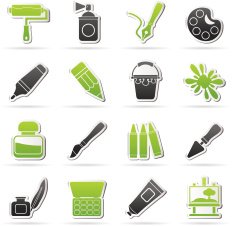 Painting and art object icons N3