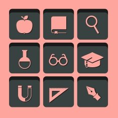vector education and science icons N7