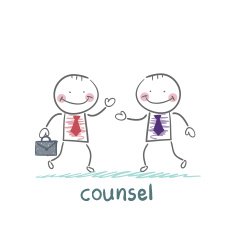 counsel speaks with a client N4