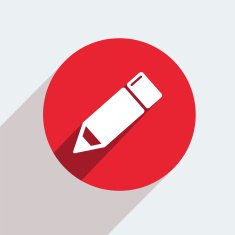 Vector red circle icon on gray background Eps10 N11