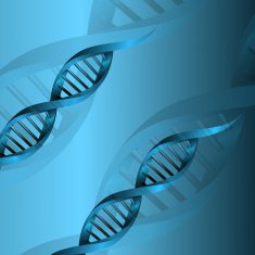 3d DNA molecule structure vector background N2