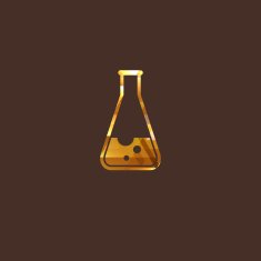illustration with laboratory equipment icon science concept
