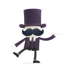 funny cartoon illusionist N3