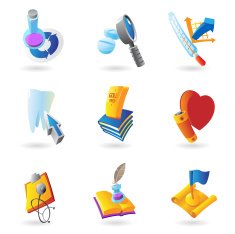 Icons for science and education N2