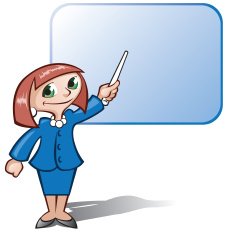 Cute Woman Teacher or Instructor Giving Presentation