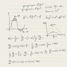 Vector pattern with mathematical formulas N3