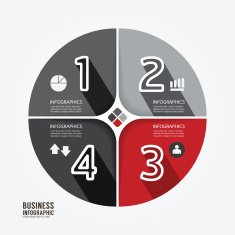 Modern Design Minimal style infographic template N25