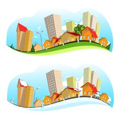 Urban landscape vector illustration N2