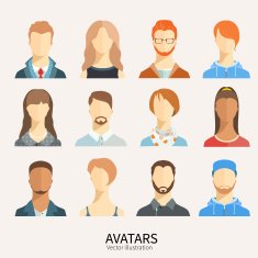 Set of avatar icons N9