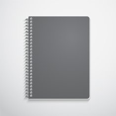 Spiral notebook isolated on white
