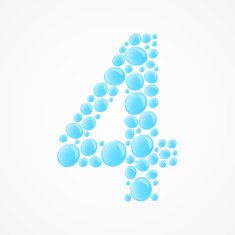 Number 4 Vector illustration