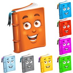 Book mascot eps10 file