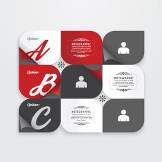 Infographic Design modern Vintage Labels template N3