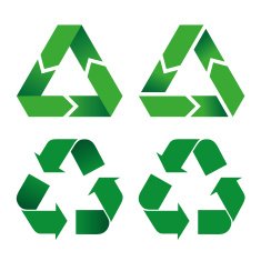 Illustration icon recycling symbol N2