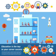 Seamless Vector Education to Success Design