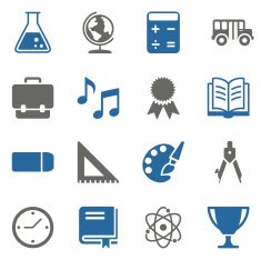 Education icons N312