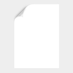 White Curved Corner paper N4