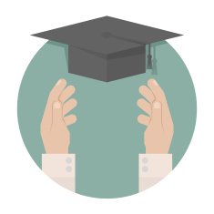 Graduation cap in hand N2