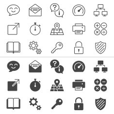 Application thin icons