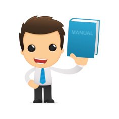 Funny Cartoon Office Worker N17