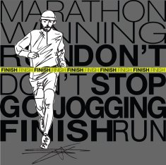 male runner sketch illustration N6