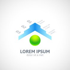 Modern business minimal style infographics banner