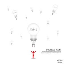 Creative light bulb background N3