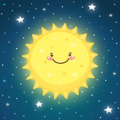Cute Sun in space