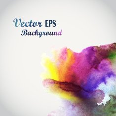 Abstract hand drawn watercolor N11