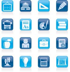 school and education icons N782