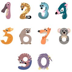 Numbers like Australian animals N2