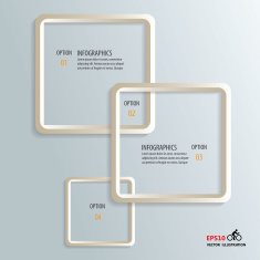 Infographics number options template N7